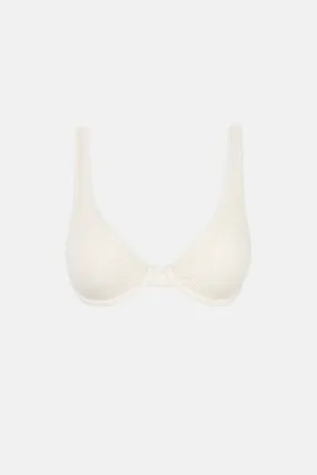 Essential Rib Underwire Top Creme