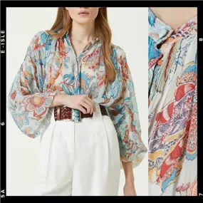 ETRO  |Paisley Silk Shirts & Blouses