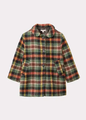 EVEREST KIDS COAT - ORANGE CHECK