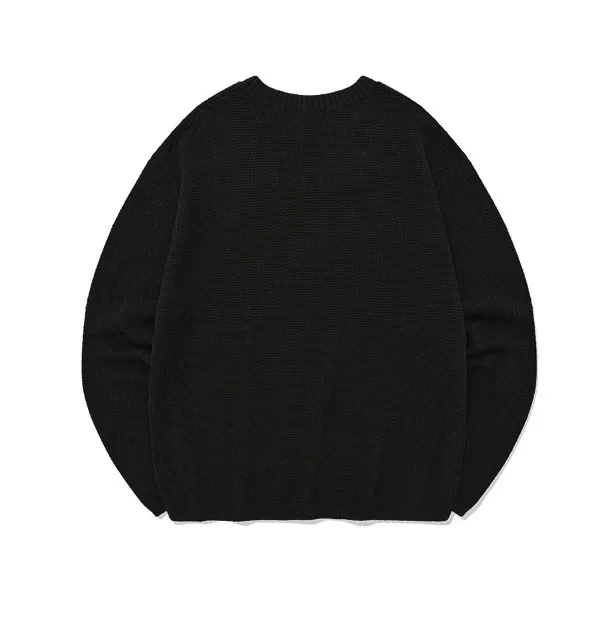 Fallett  |Unisex U-Neck Long Sleeves Cotton Oversized Sweaters