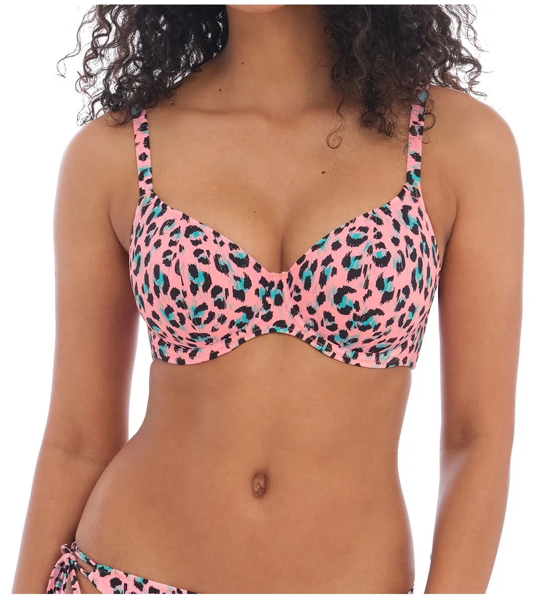 Freya Cala Fiesta Underwire Plunge Bikini Top (200902) - Leopard