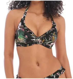 Freya Tahiti Nights Underwire Halter Bikini Top (200004) - Black