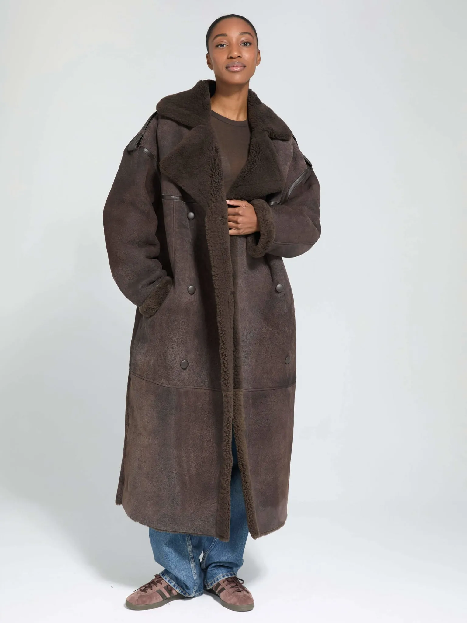 GRACE COAT - BROWN