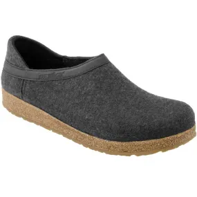 Haflinger GZH44 Grizzly Closed Heel Clog Charcoal (Unisex)