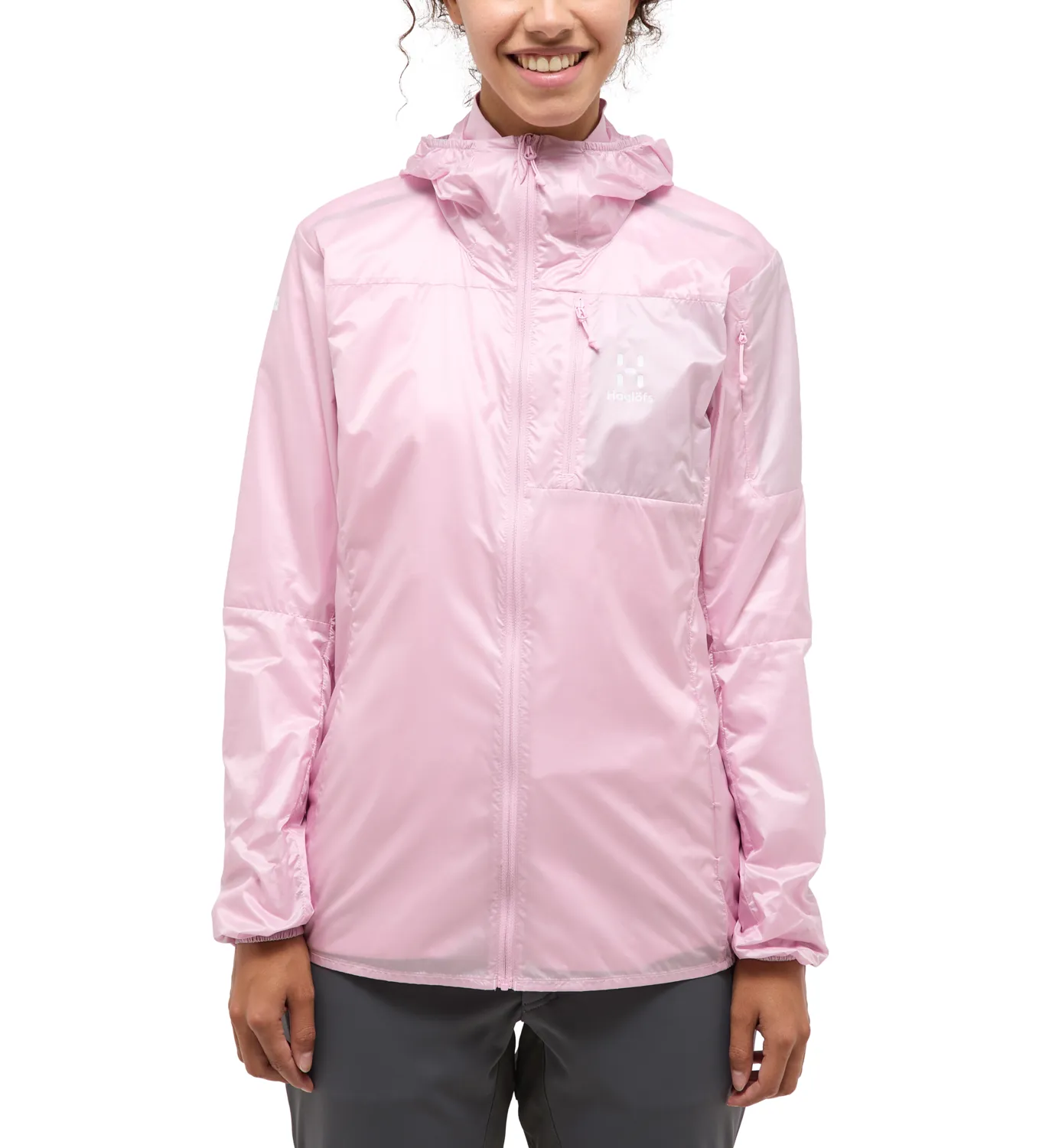 Haglöfs Women's L.I.M Shield Hood Fresh Pink | Buy Haglöfs Women's L.I.M Shield Hood Fresh Pink here | Outnorth