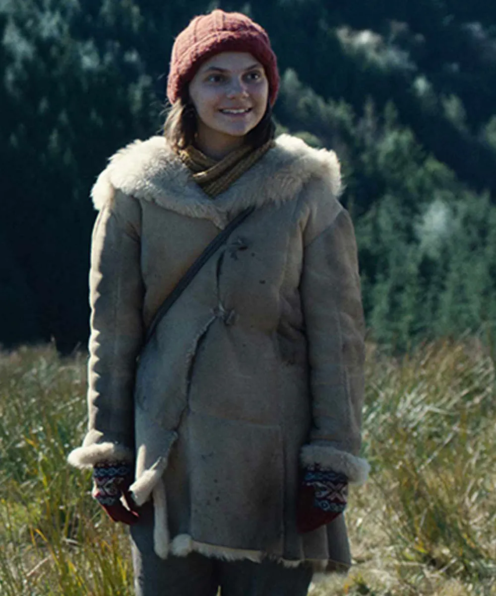 His Dark Materials Dafne Keen Shearling Coat