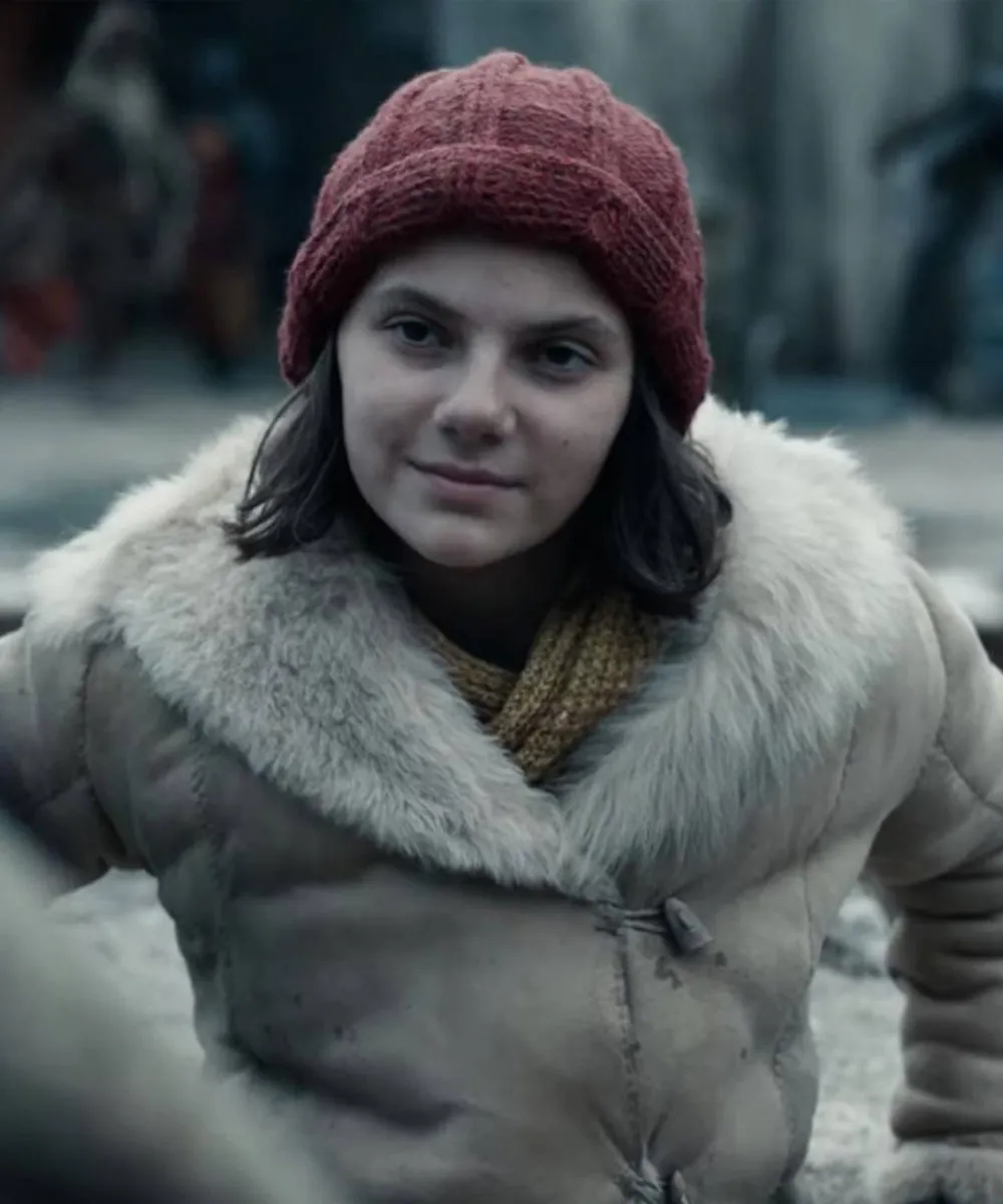 His Dark Materials Dafne Keen Shearling Coat