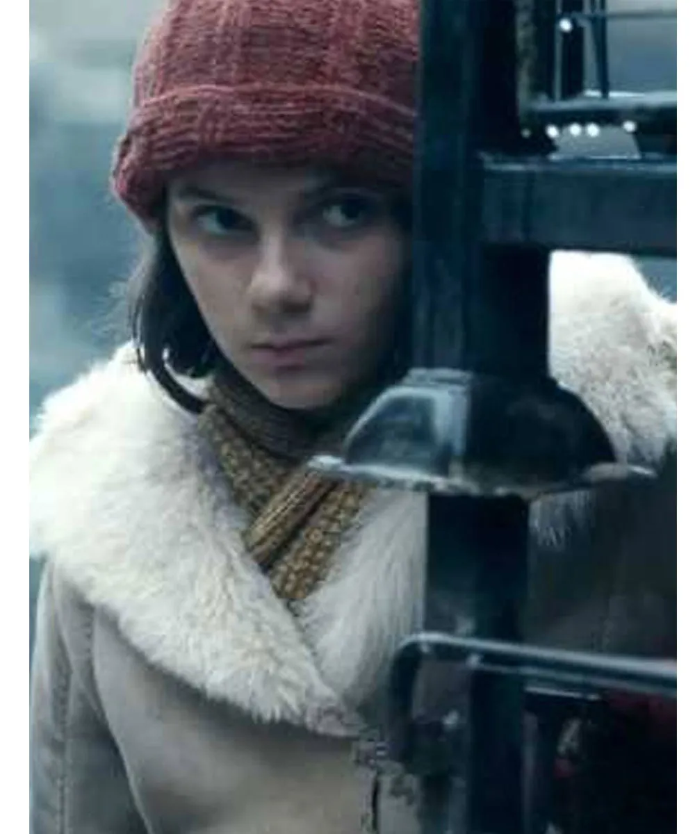 His Dark Materials Dafne Keen Shearling Coat