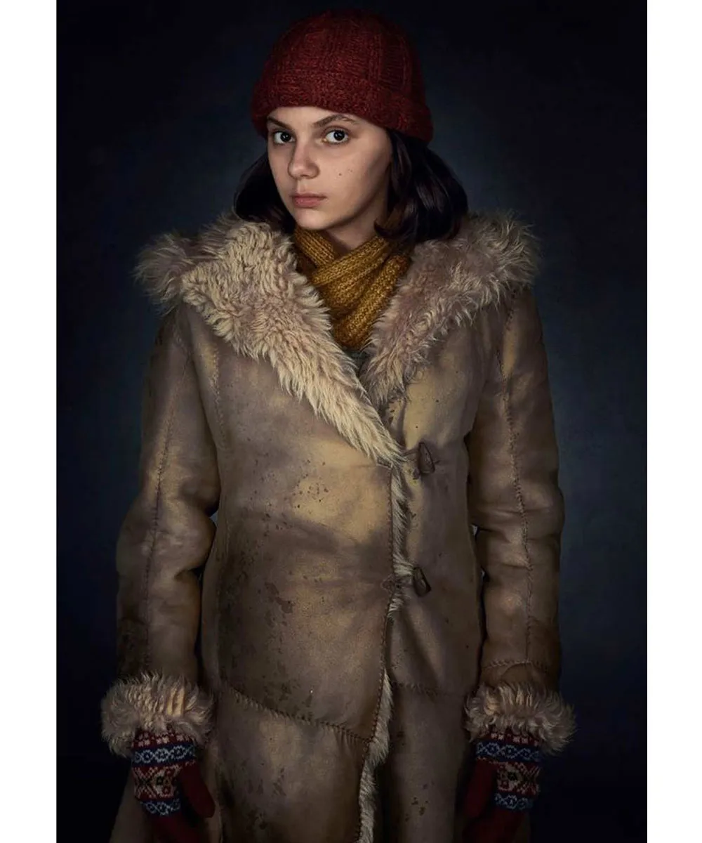 His Dark Materials Dafne Keen Shearling Coat