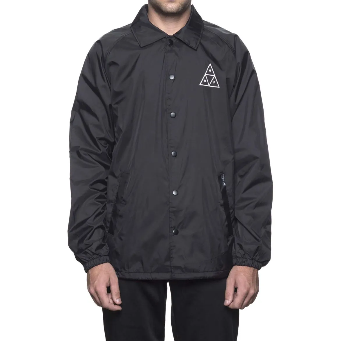 HUF TRIPLE TRIANGLE COACHES JACKET // BLACK