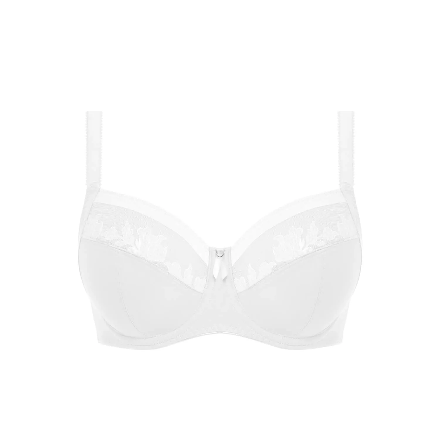 Illusion Underwire Side Support Bra - White