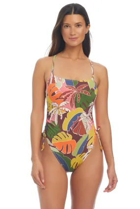 Island Life Scoop Neck Mio Floating Underwire One-Piece Swimsuit