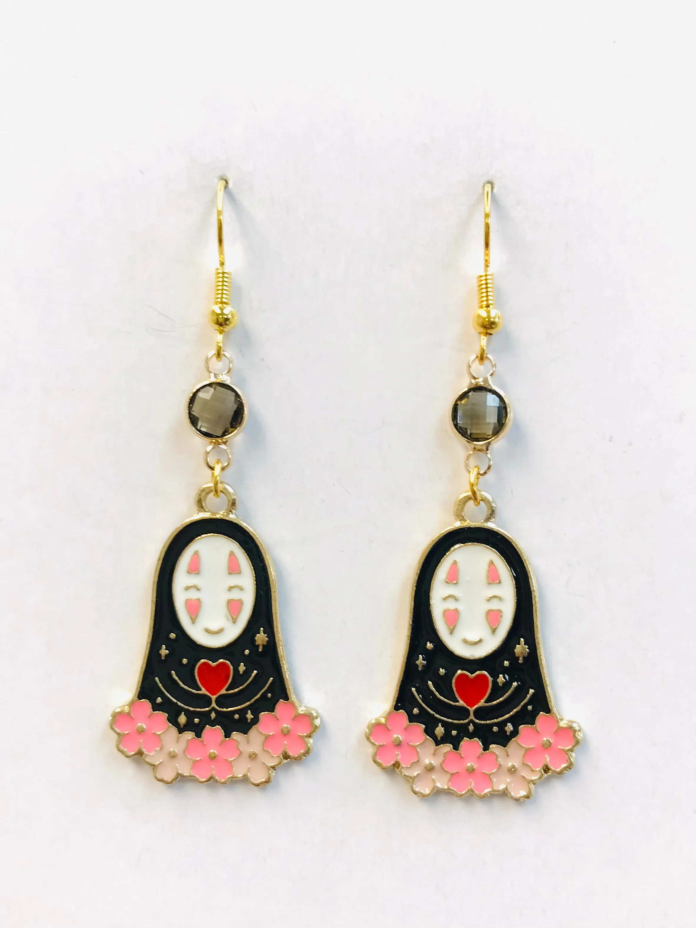 Japanese Anime Earrings Grey Stone Earrings