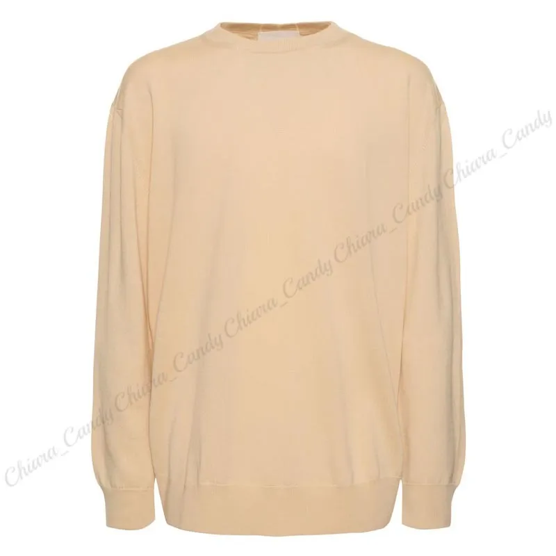 Jil Sander  |Crew Neck Wool Long Sleeves Plain Designers Sweaters