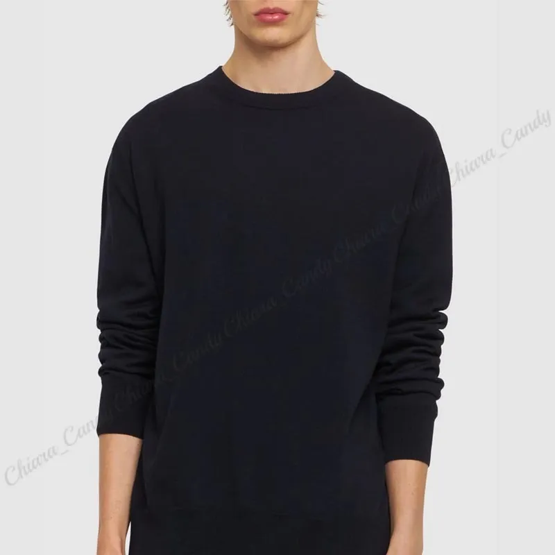 Jil Sander  |Crew Neck Wool Long Sleeves Plain Designers Sweaters