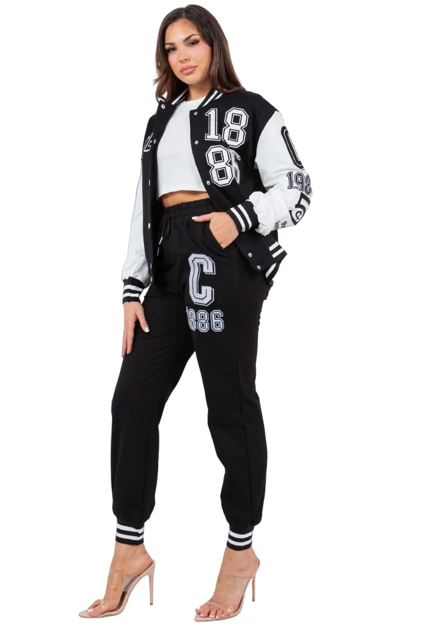 La Diosa Women's Baseball Fleece Jacket