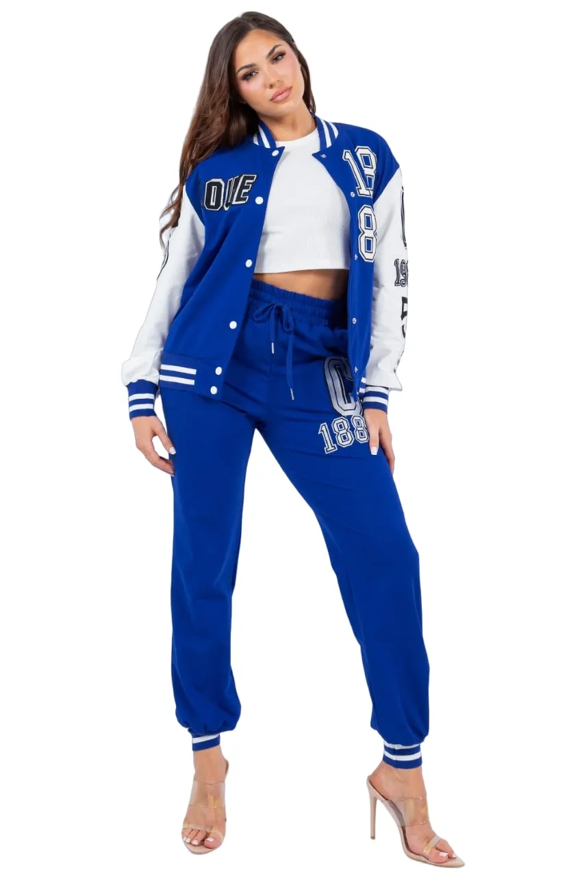 La Diosa Women's Baseball Fleece Jacket