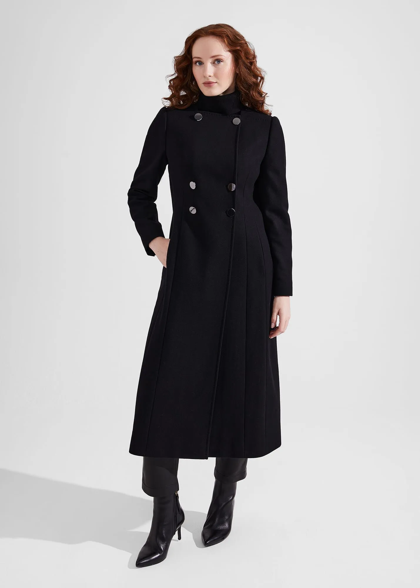 Lalena Wool Blend Coat 