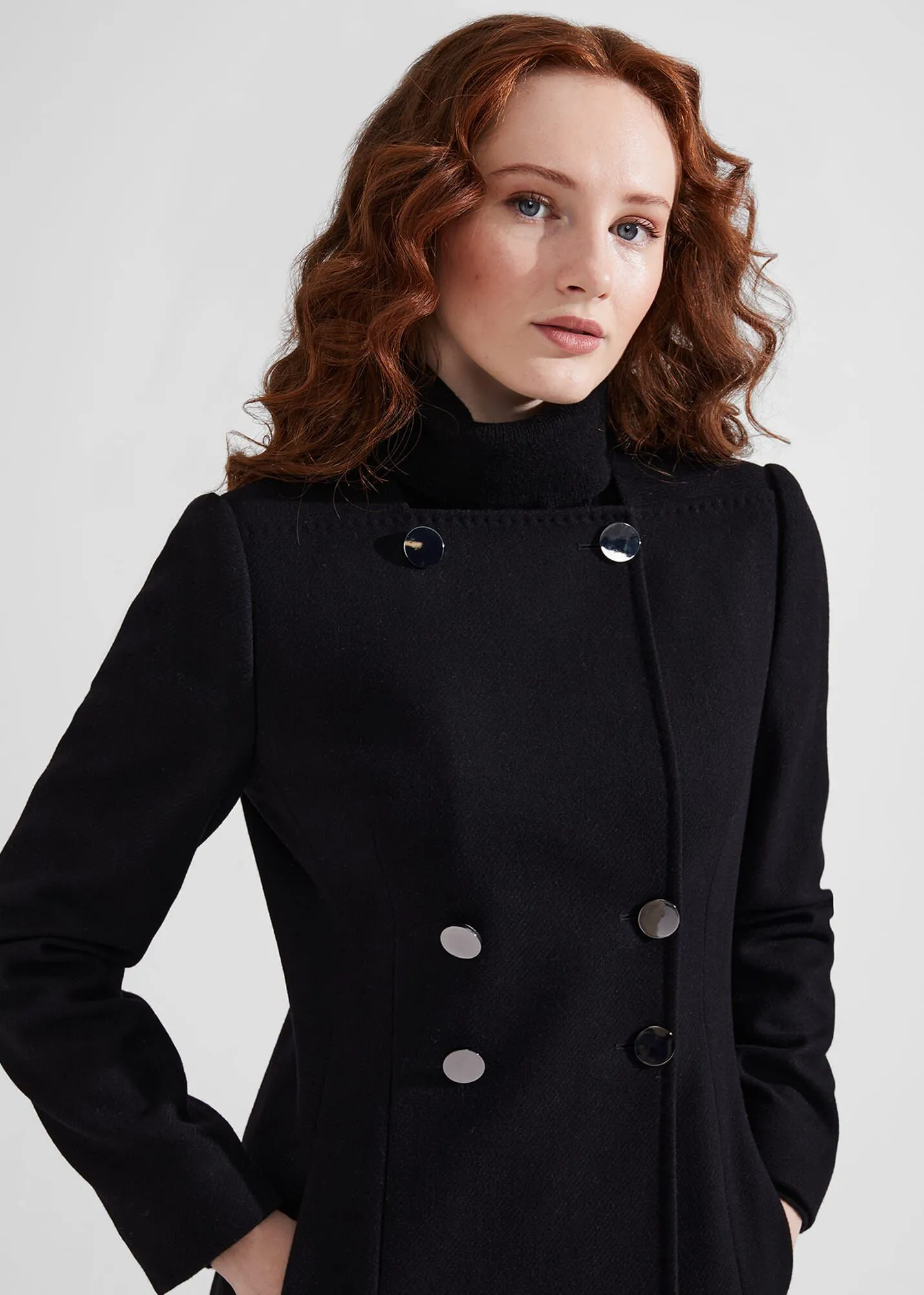 Lalena Wool Blend Coat 