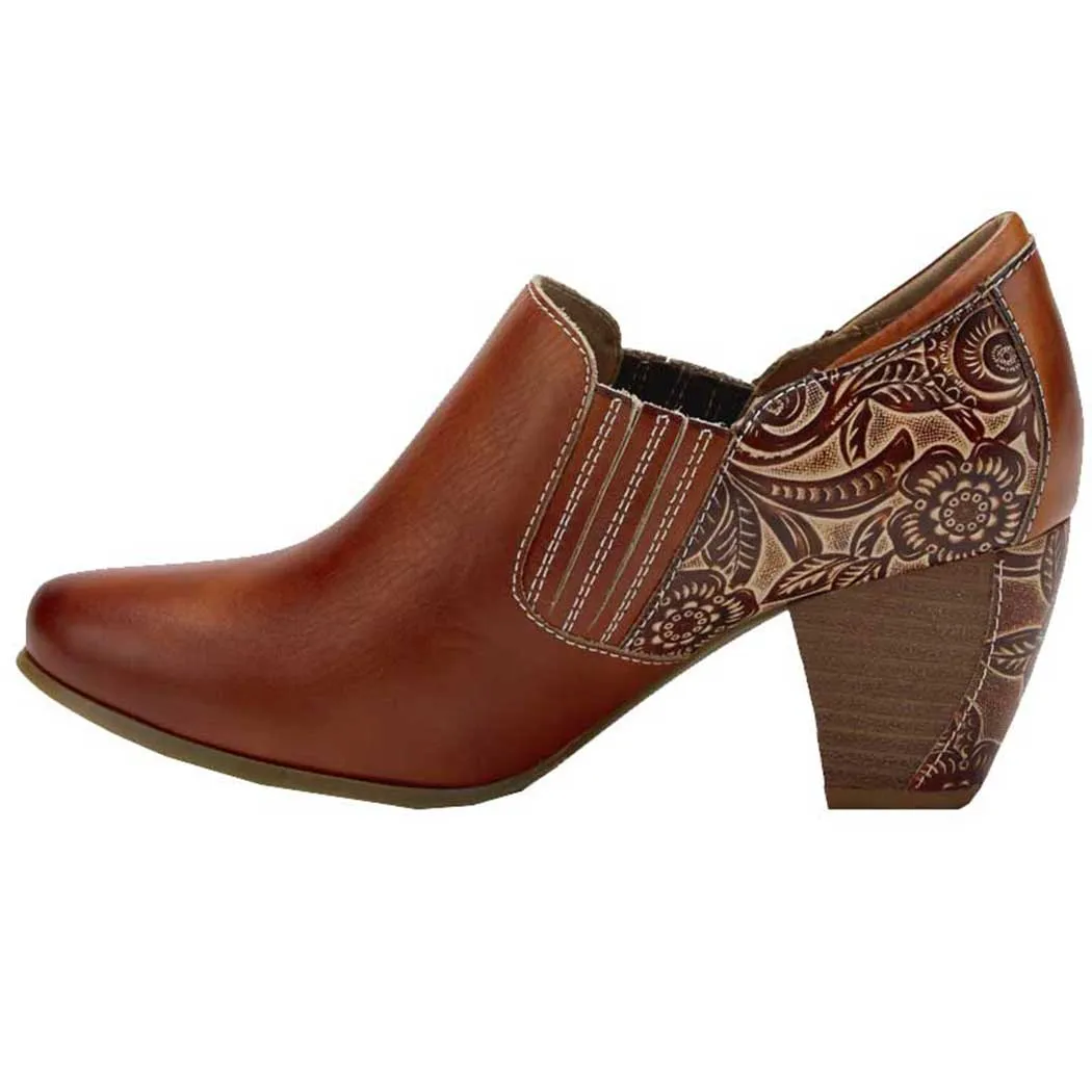 L'Artiste by Spring Step Leatha Heel Camel (Women's)