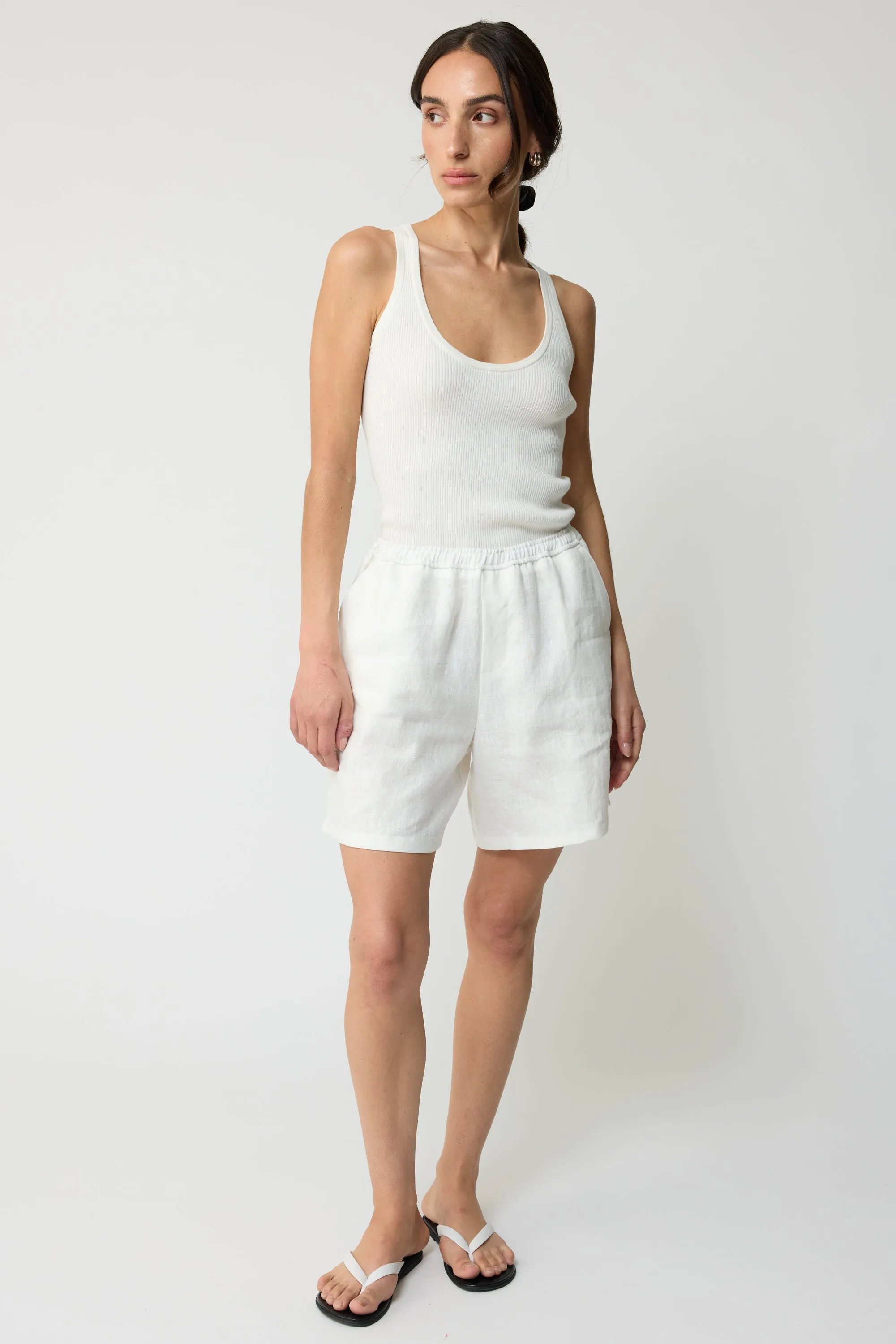 Linen Bermuda Shorts