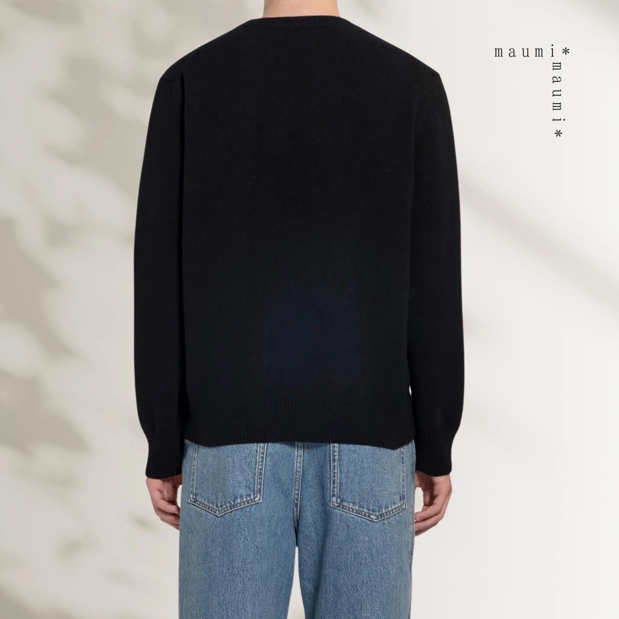 LOEWE  |Crew Neck Wool Long Sleeves Plain Logo Luxury