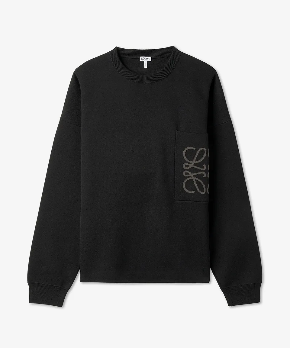 LOEWE  |Street Style Long Sleeves Plain Logo Luxury