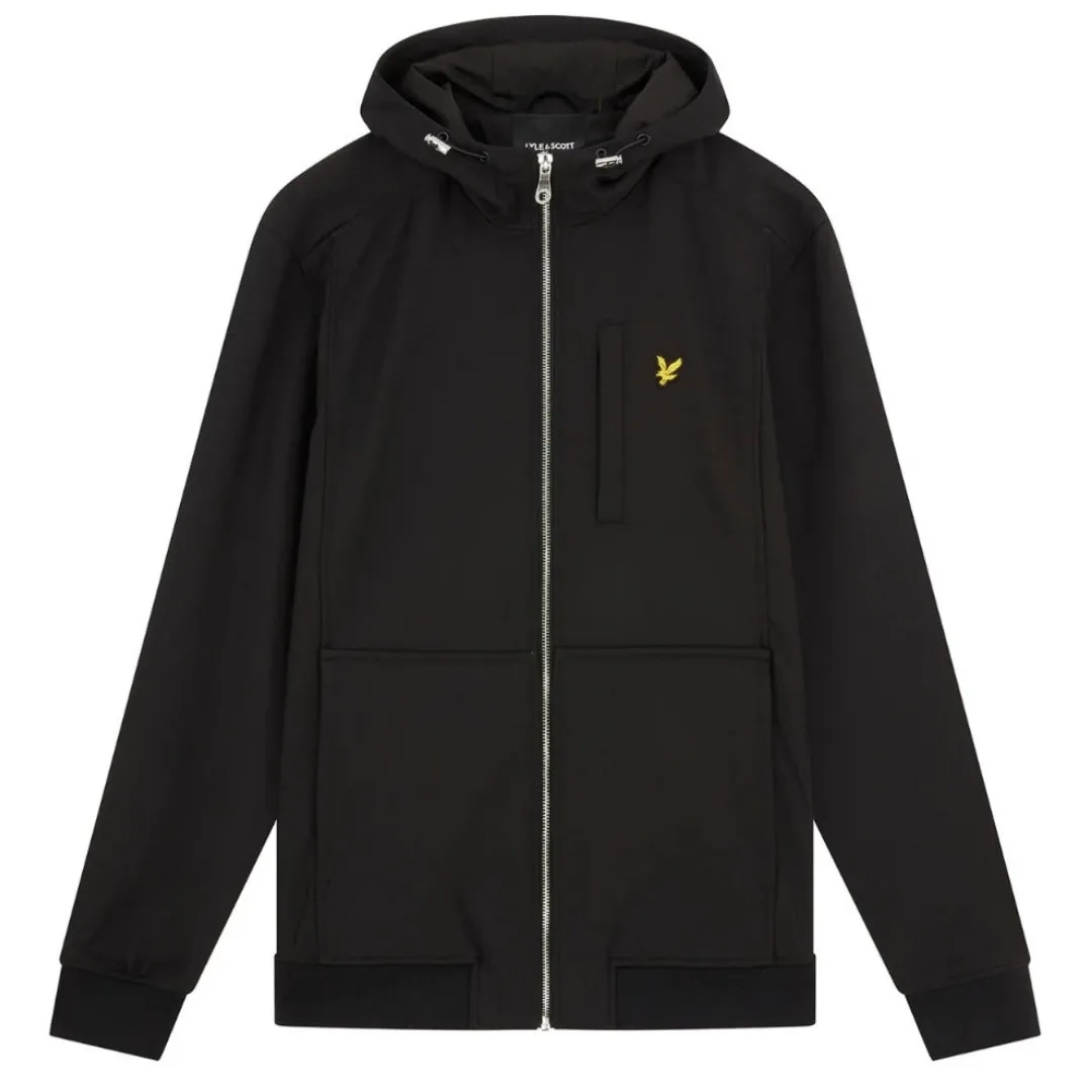 Lyle & Scott Branded Jet Black Softshell Jacket