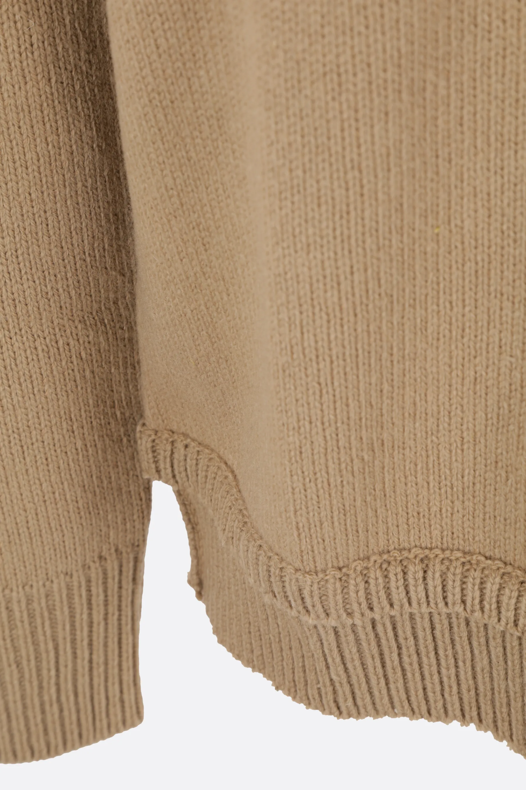 Maison Margiela  |Crew Neck Wool Linen Long Sleeves Plain Cotton Designers