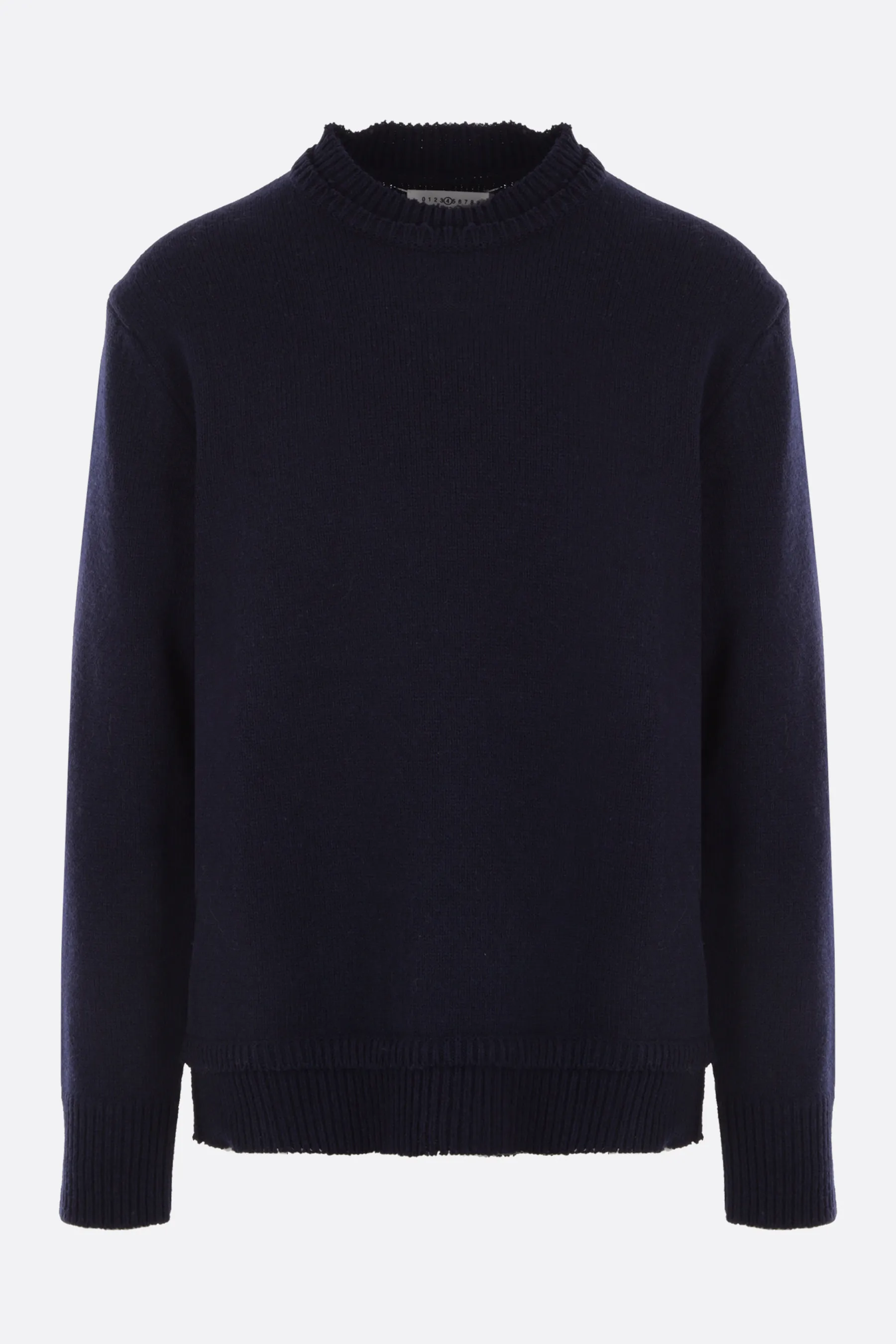 Maison Margiela  |Crew Neck Wool Linen Long Sleeves Plain Cotton Designers