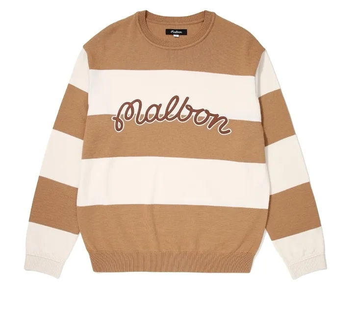 Malbon Golf  |Street Style Long Sleeves Plain Logo Sweaters