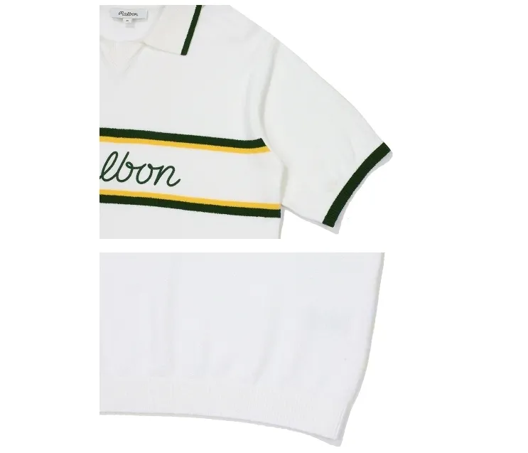 Malbon Golf  |Street Style Plain Short Sleeves Logo Sweaters