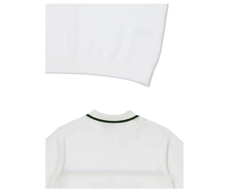 Malbon Golf  |Street Style Plain Short Sleeves Logo Sweaters