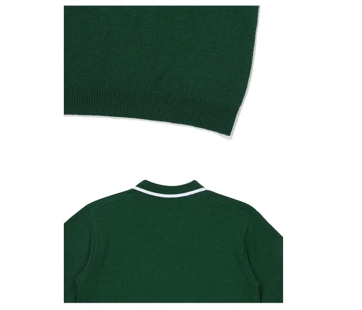 Malbon Golf  |Street Style Plain Short Sleeves Logo Sweaters