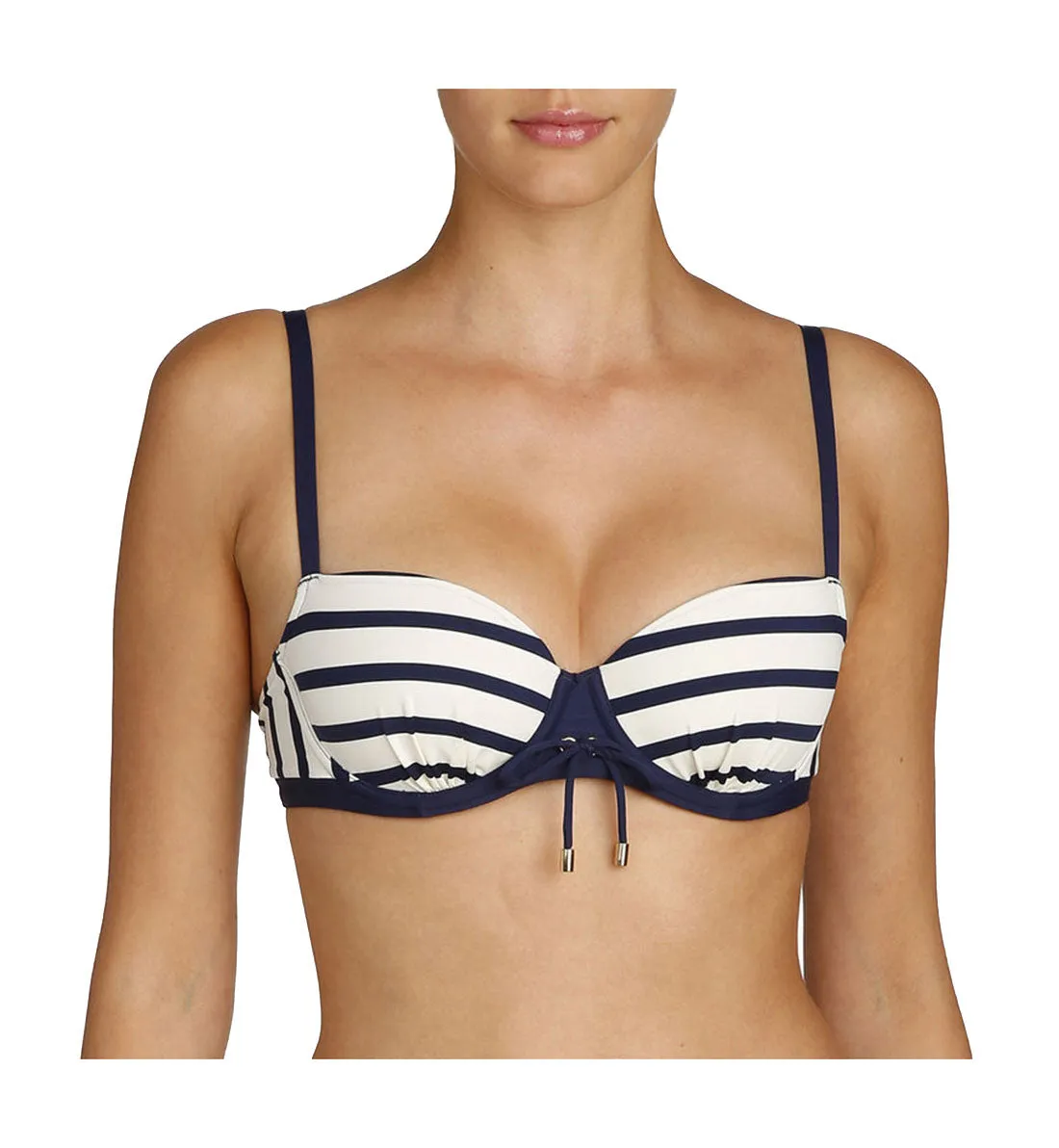 Marie Jo Catherine Padded Balcony Bikini Top (1000419) - Blue Moon