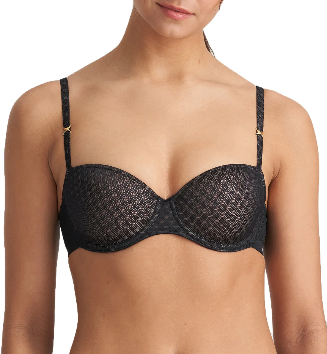 Marie Jo Channing Balcony Padded Underwire Bra (0122249) - Black