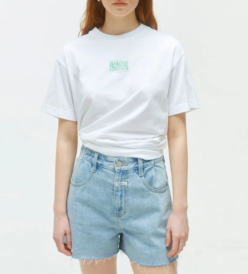 Marithe + Francois Girbaud  |[MARITHE]★SMALL CLASSIC LOGO TEE