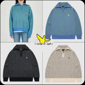 Mark Gonzales  |[WHAT IT ISNT]★FLORY KNIT HALF ZIPUP