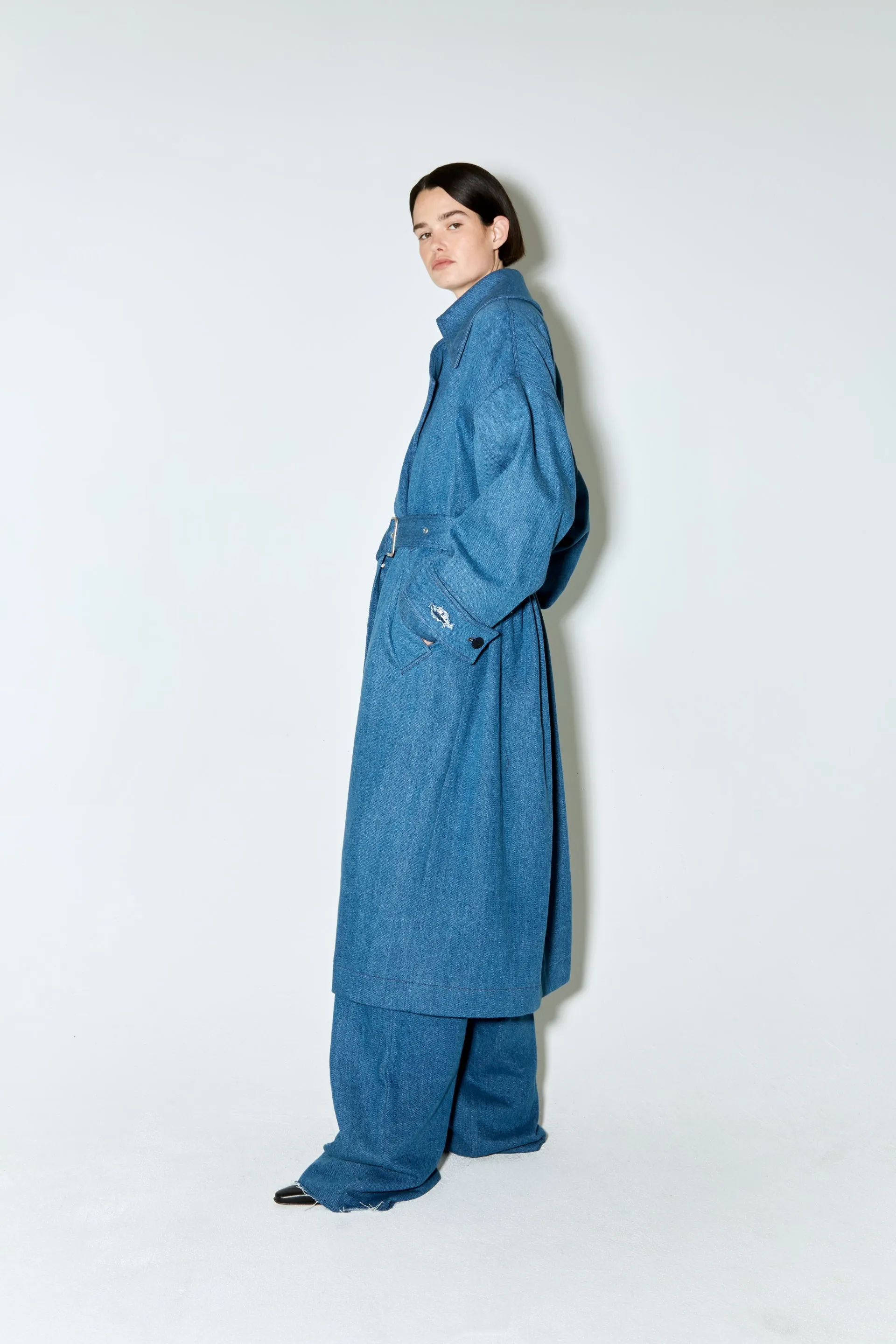 MATISS trench coat blue