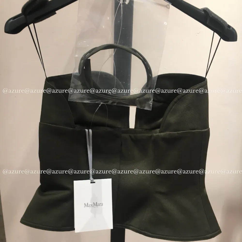 MaxMara  |Cotton gabardine bustier