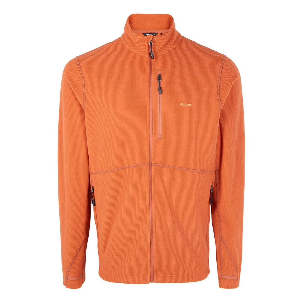 Men's Microgrid Fleece Jacket Copper Orange