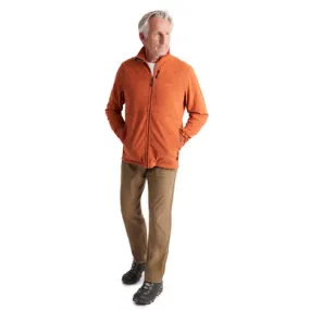 Men's Microgrid Fleece Jacket Copper Orange