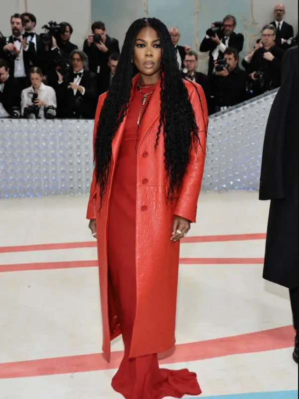 Met Gala 2023 Gabrielle Union Leather Coat