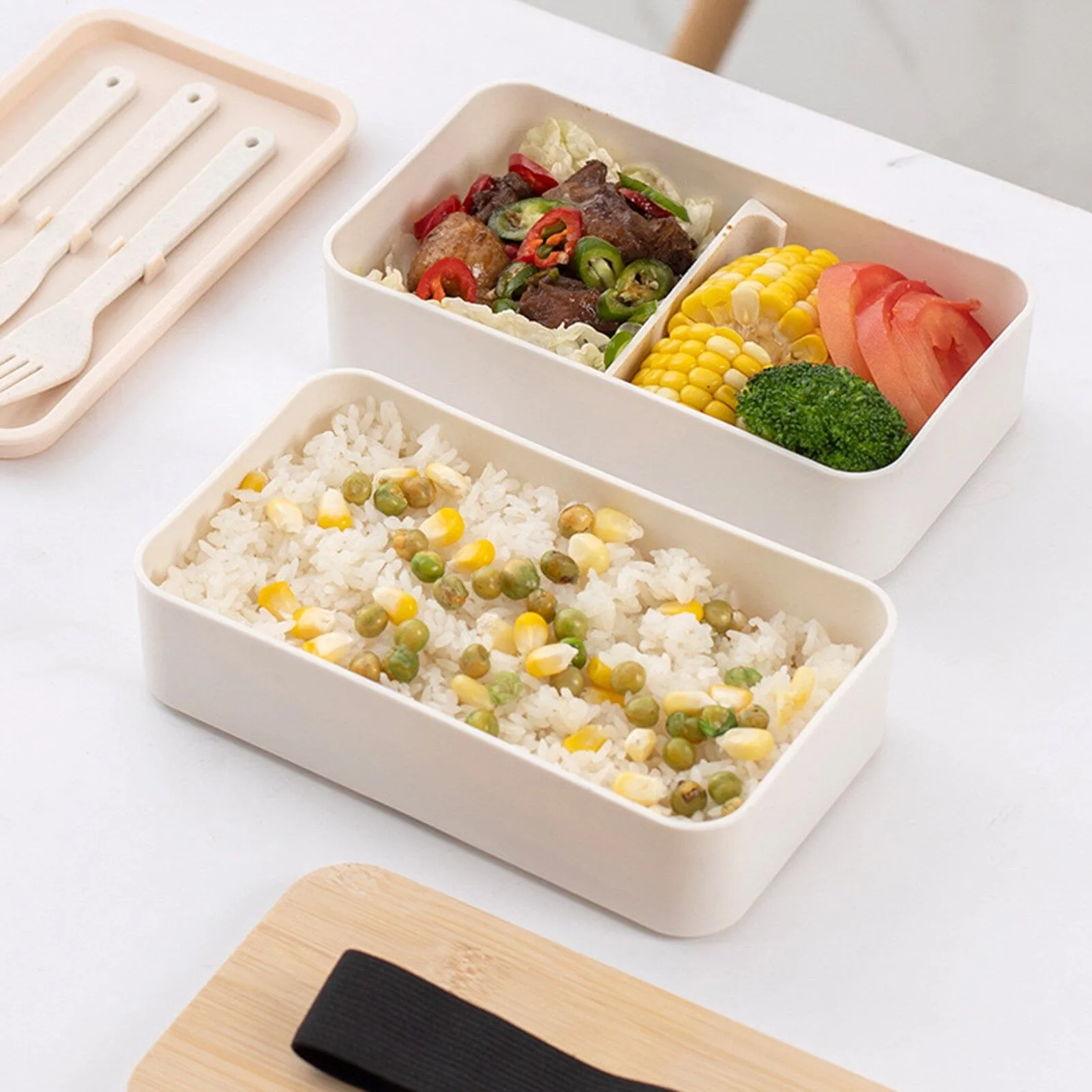 【Milton】Lunch Box with Utensils and Lunch Bag Set 刻字餐盒+餐具+防水袋套裝