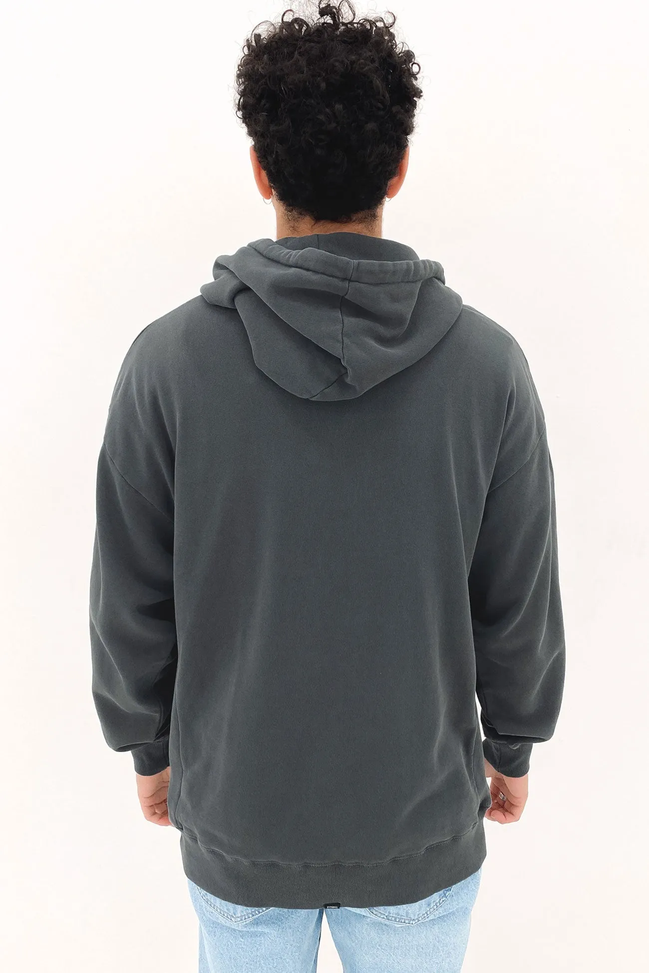 Mind Swirl Slouch Pull On Hood Dark Charcoal