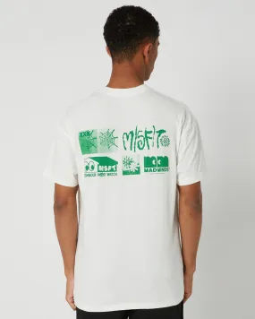 Misfit Hood Watch 50-50 Ss Tee - Thrift White | SurfStitch