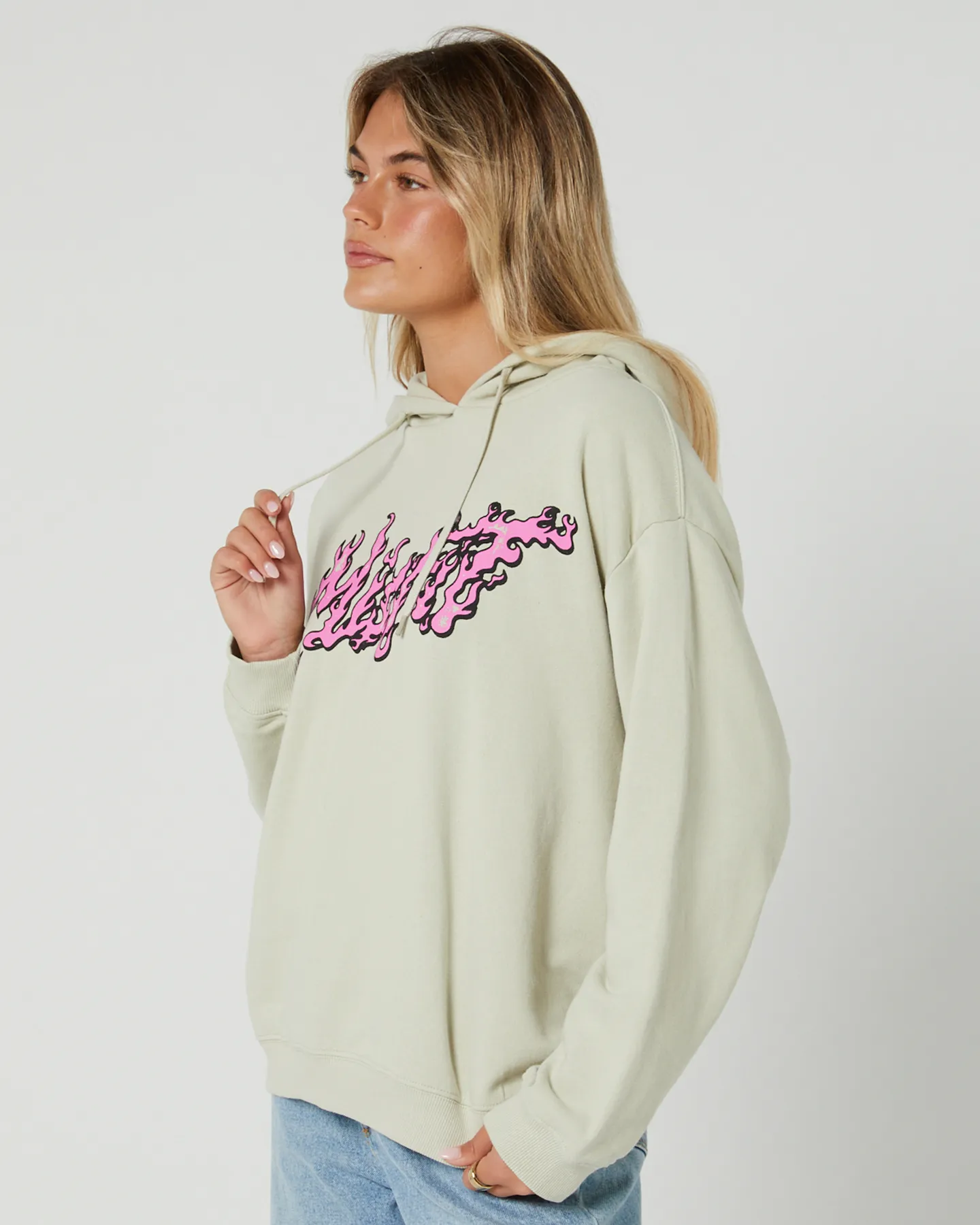 Misfit Sleeping Cells Os Hood - Thrift White | SurfStitch