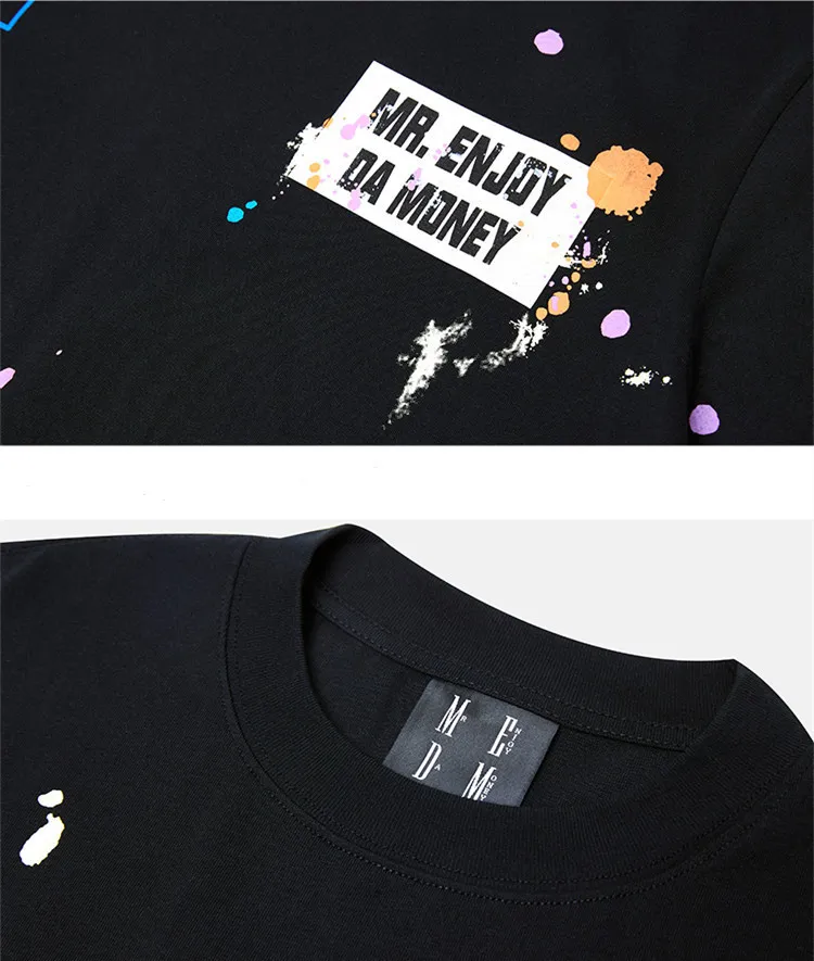 MR. ENJOY DA MONEY  |Unisex Street Style Short Sleeves Logo T-Shirts