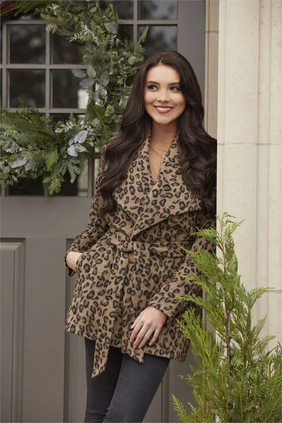 Mudpie Albany Leopard Coat