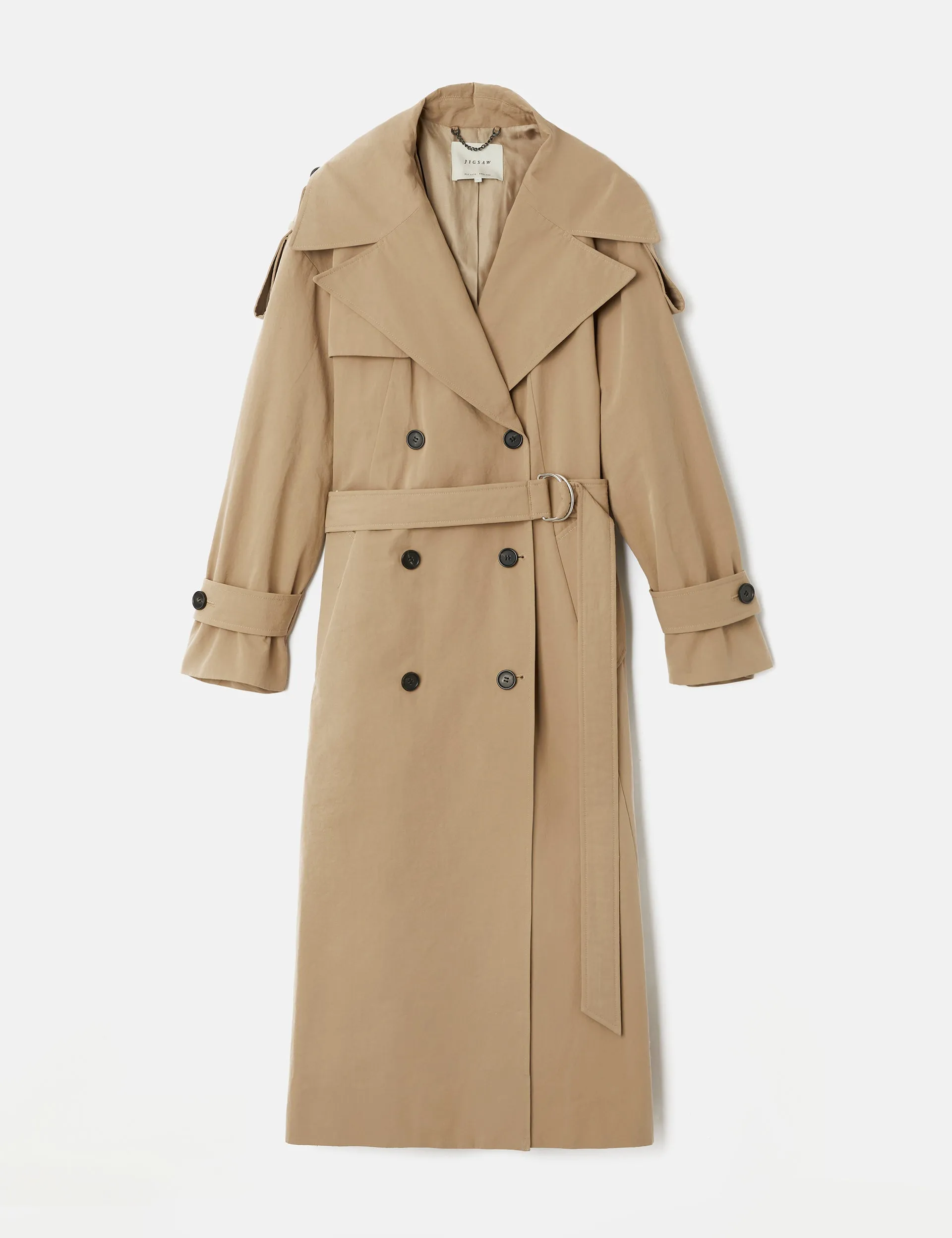 Nelson Cotton Trench Coat | Stone